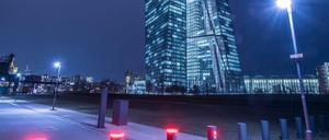 Die Europäische Zentralbank (EZB) in Frankfurt