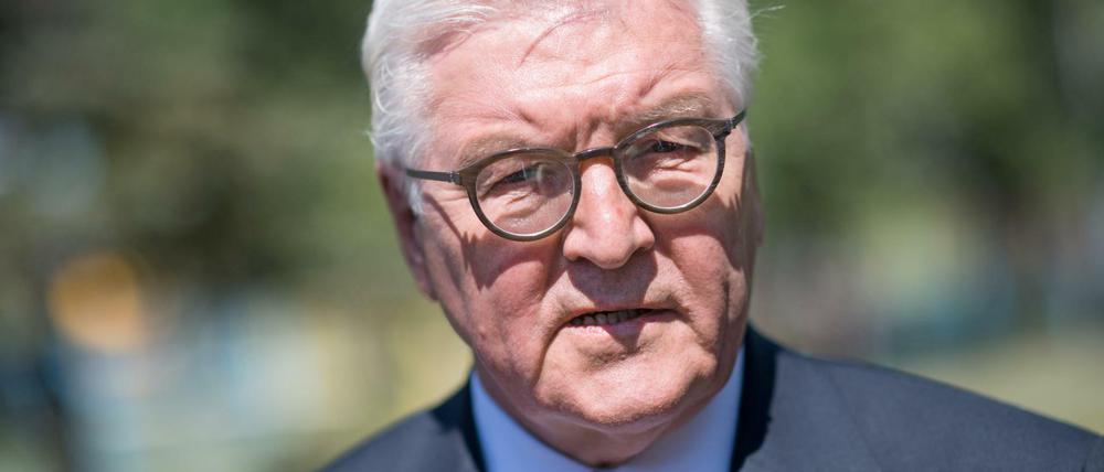 Bundespräsident Frank-Walter Steinmeier bei einem Besuch in der Ukraine.