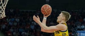 Obenauf. Marius Grigonis' bester Freund war am Sonntag der Ball.