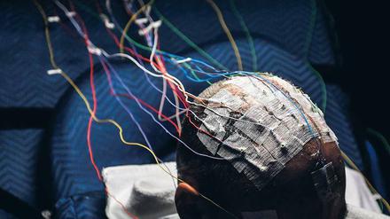 Frisur der Zukunft. Computer werden vernetzt, Menschen vernetzen sich, das ist die Gegenwart. Doch Ingenieure und Wissenschaftler arbeiten längst an Methoden, menschliche und tierische Hard- und Software mit maschineller Hilfe zur verknüpfen. 