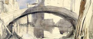 Im Licht von Himmel und Wasser. Ponte dei Pugni von John Ruskin, die „Brücke der Fäuste“ mit Blick auf San Barnaba.