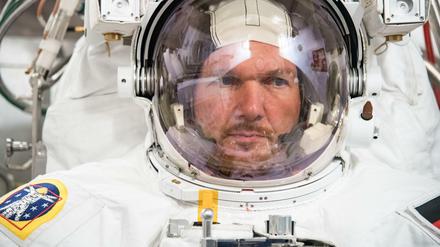 Der deutsche Astronaut Alexander Gerst trainiert im NASA Johnson Space Center für seine Mission. 