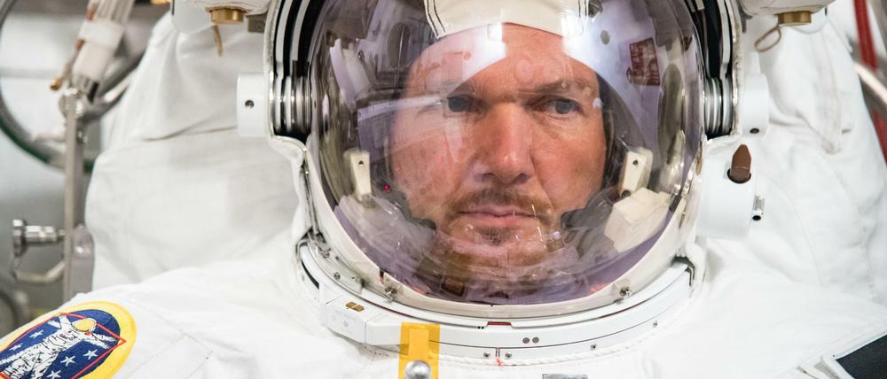Der deutsche Astronaut Alexander Gerst trainiert im NASA Johnson Space Center für seine Mission. 