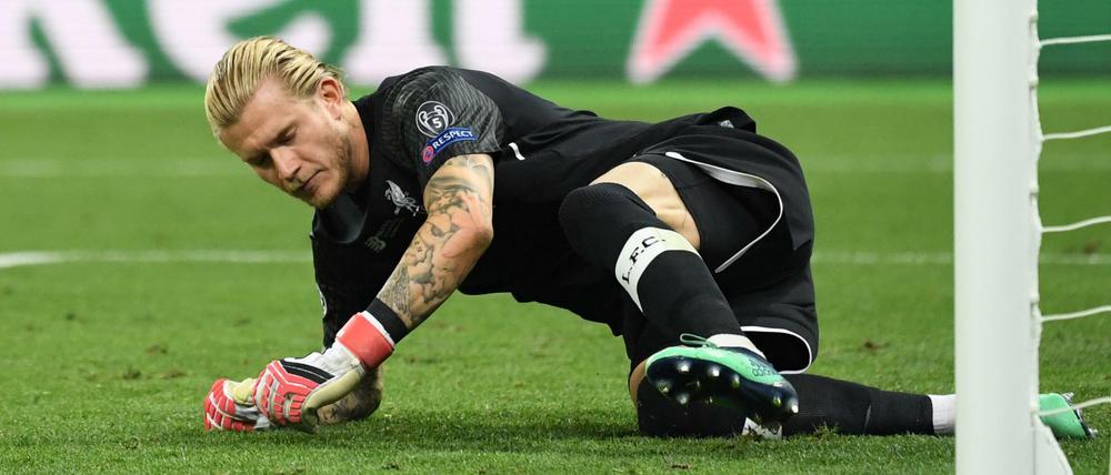 Liverpool Torwart Loris Karius beim Spiel gegen Real-Madrid