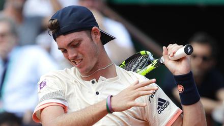 Frust statt Lust: Maximilian Marterer hatte nicht viel zu lachen bei der Achtelfinal-Niederlage gegen Tennis-Großmeister Rafael Nadal.