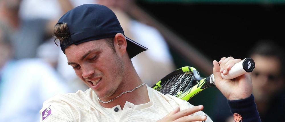 Frust statt Lust: Maximilian Marterer hatte nicht viel zu lachen bei der Achtelfinal-Niederlage gegen Tennis-Großmeister Rafael Nadal.