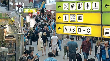 Es knirscht an allen Ecken und Enden auf den übervollen Berliner Flughäfen. Im Terminal D, wo Eurowings abfertigt, soll deshalb im August eine weitere Kontrollstelle eingerichtet werden. Dadurch erhöht sich die Kapazität um ein Fünftel. 