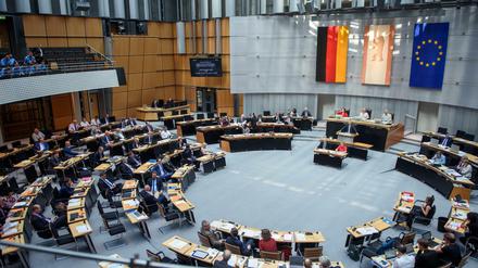 Der Plenarsaal des Berliner Abgeordnetenhauses.