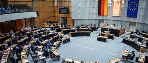 Der Plenarsaal des Berliner Abgeordnetenhauses.