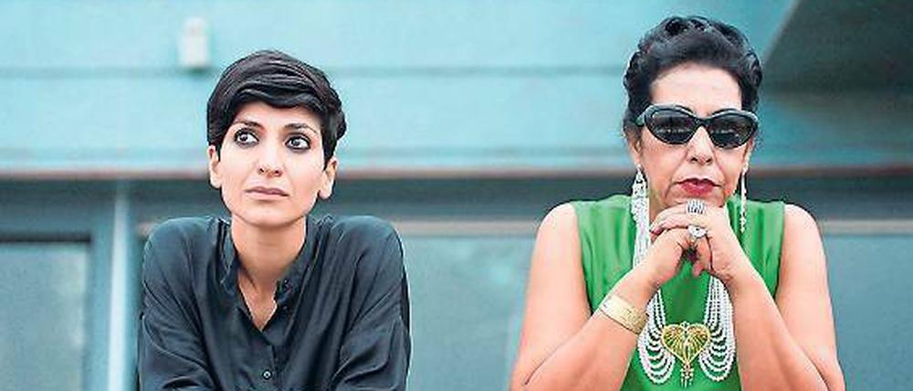 Traumbild. Mitra (Neda Rahmanian, li.) und ihr Star (Najia Skalli).