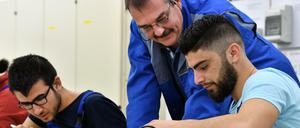 Viele Geflüchtete wollen eine Ausbildung machen.