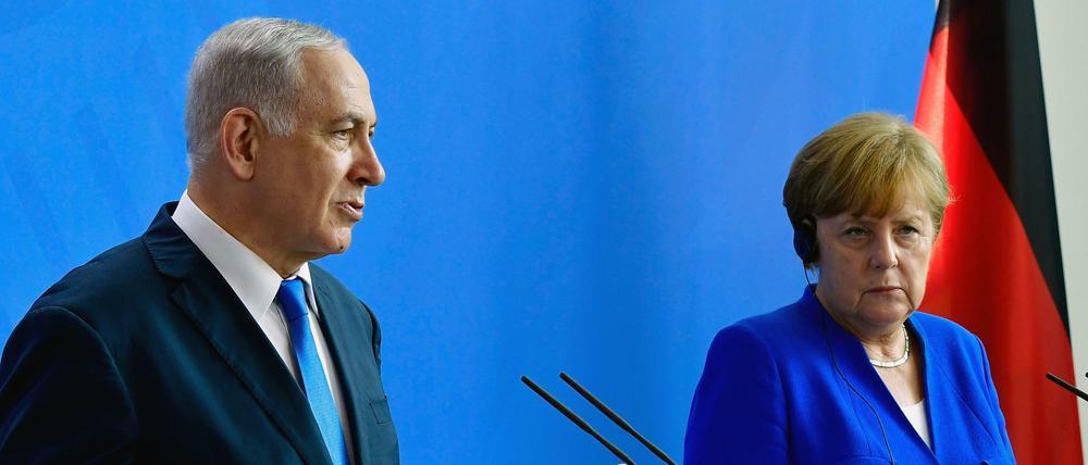 Israels Premier Benjamin Netanjahu und Kanzlerin Angela Merkel - in Sachen Iran sind sie sich nicht einig.