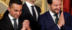 Matteo Salvini (Lega, rechts) und Luigi Di Maio, Chef der Fünf Sterne Bewegung