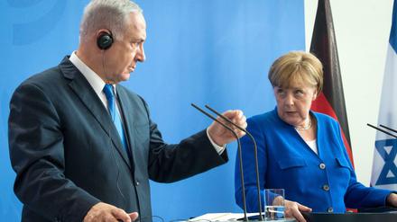 Kanzlerin Angela Merkel und Israels Premier Benjamin Netanjahu in Berlin