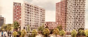Blick von der Havel auf den geplanten Neubau.