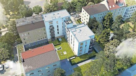 An der Panke entstehen an der Wilhelm-Kuhr-Straße 22 Eigentumswohnungen. Im April 2019 sollen sie fertig sein. 