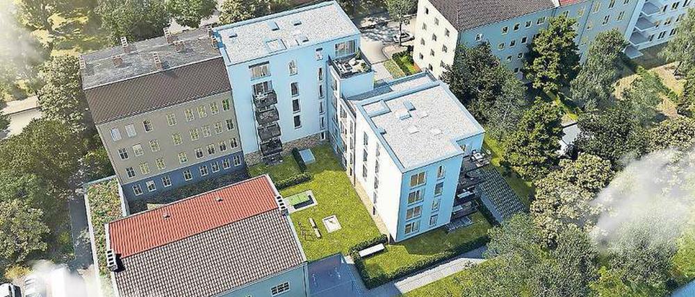 An der Panke entstehen an der Wilhelm-Kuhr-Straße 22 Eigentumswohnungen. Im April 2019 sollen sie fertig sein.