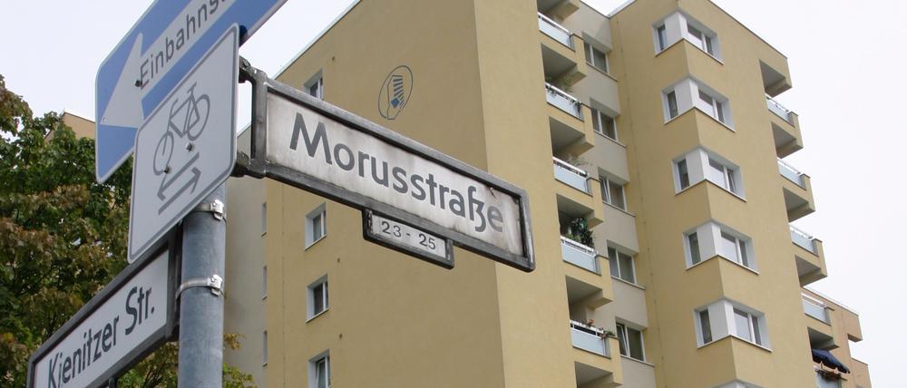 Die Morusstraße in Neukölln. 