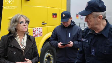3. Treffen mit dem Leiter der Gebietsverwaltung der Katastrophenschutzes in Charkiw, Olexander Volobujev (Foto: DSNS Charkiw)