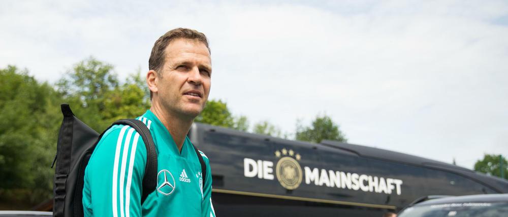Abhaker. Oliver Bierhoff will über manche Themen nicht mehr reden.