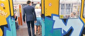 Spraymetropole. In den vergangenen Tagen wurden wieder mehrere U-Bahn-Züge großflächig beschmiert.