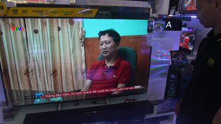 Das vermeintliche Geständnis des Geschäftsmanns Trinh Xuan Thanh im vietnamesischen Staatsfernsehen.