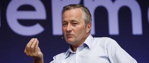 Vodafone-Chef Hannes Ametsreiter auf der Noah-Konferenz im Juni 2018 in Berlin.