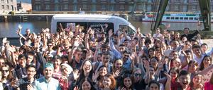 Schüler aus deutschen Auslandsschulen in Berlin.
