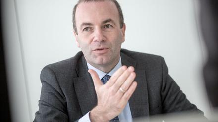 Der Chef der EVP-Fraktion im Europaparlament, Manfred Weber (CSU). 