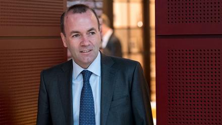 Der Vorsitzende der EVP-Fraktion im Europaparlament, Manfred Weber.