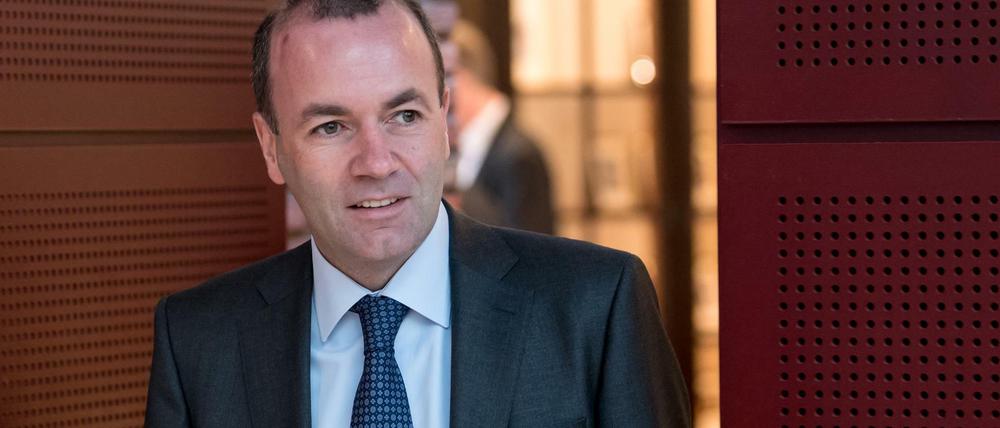 Der Vorsitzende der EVP-Fraktion im Europaparlament, Manfred Weber.