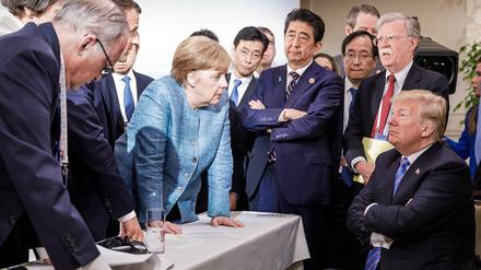 Grenzen erreicht. Beim G-7-Gipfel in Kanada kam es zum Eklagt zwischen US-Präsident Trump und den anderen Staatschefs.
