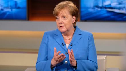 Kanzlerin Angela Merkel (CDU) in der ARD-Sendung "Anne Will"