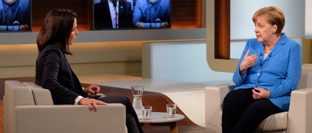 Bundeskanzlerin Angela Merkel ist nach dem G7-Gipfel zu Gast bei Anne Will 