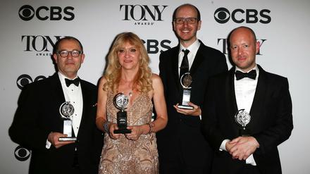 Das Team von "Harry Potter and the Cursed Child, Parts One and Two", von links nach rechts: Colin Callender, Sonia Friedman, Jack Thorne und John Tiffany.