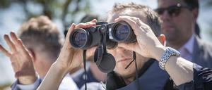 Außenminister Heiko Maas (SPD) machte sich Anfang Juni selbst ein Bild von der Lage an der Kontaktlinie. 