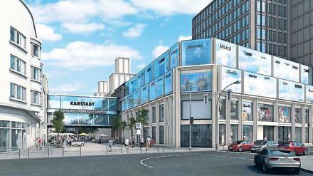 Im neuen Tegel-Center soll im Frühjahr 2019 eine Karstadt-Filiale öffnen, an diesem Freitag wird der Grundstein gelegt. Bereits ab Herbst kann im neuen Karstadt in den Gropiuspassagen eingekauft werden - in den ehemaligen Räumen des Wettbewerbers Kaufhof. 
