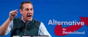 Heinz-Christian Strache sprach 2017 beim Politischen Aschermittwoch der AfD. Seine Partei, die FPÖ, gilt als Vorzeigemodell für den Erfolg rechter Parteien.