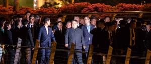 Am Vorabend des Gipfels besuchte Kim Jong Un Singapurs Touristenzentrum Marina Bay.