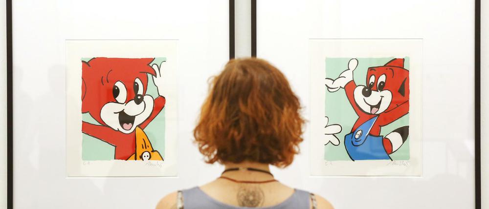 Bis September in Oberhausen: Zwei Bilder aus der Ausstellung „Fix &amp; Foxi. Rolf Kauka, der deutsche Walt Disney, und seine Kultfüchse“.