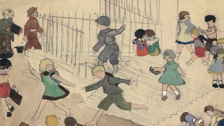 Ihr liebster Zeitvertreib. Zwischen 1930 und 1932 entstand dieses Kinderbild von Judith Kerr, noch in Berlin. 