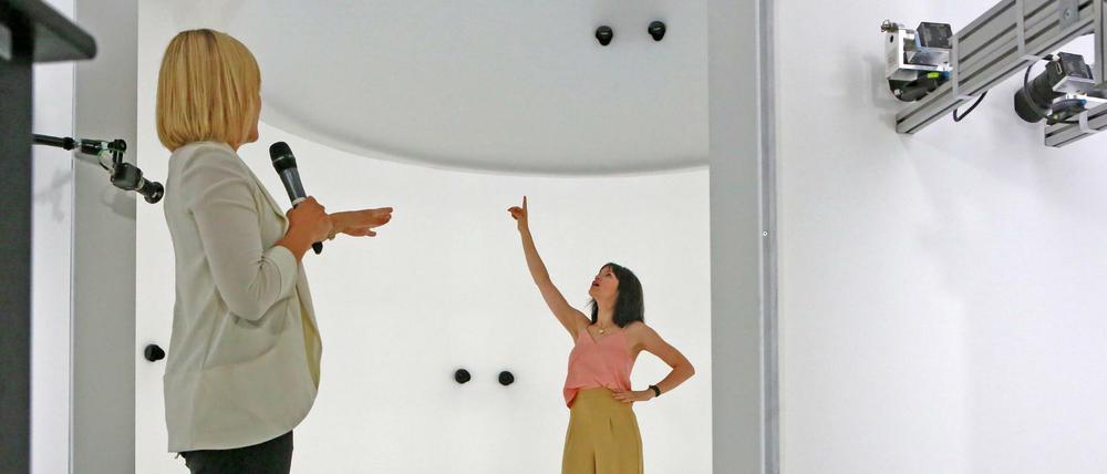 Ein sogenanntes "volumetrisches High End-Studio" hat in Babelsberg eröffnet.