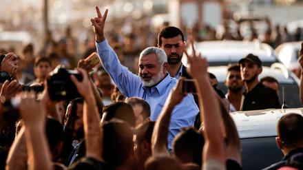 Der Chef lässt sich feiern: Ismail Hanija, Anführer der Hamas, zu Besuch 2018 in Gaza.