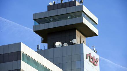 Das Gebäude des Rundfunk Berlin Brandenburg in Berlin.