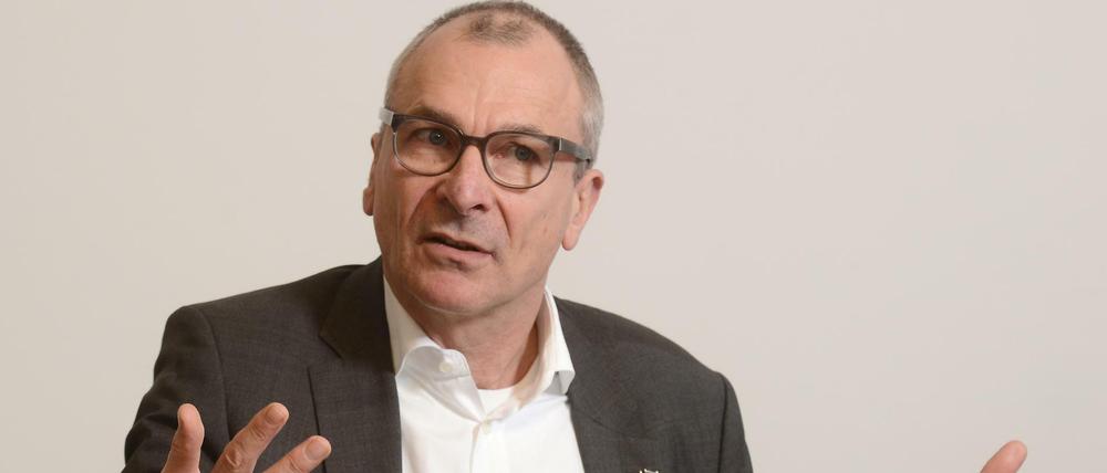 Volker Beck im Interview mit dem Tagesspiegel im Februar 2017.