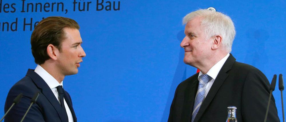 Zwei, die sich verstehen: Sebastian Kurs (l.) und Horst Seehofer.