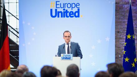 Im Zeichen Europas. Dazu wird Heiko Maas sicher noch mehr einfallen als am Mittwoch.