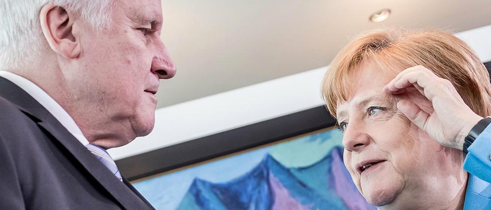 Im Streit vereint: Innenminister Seehofer und Kanzlerin Merkel