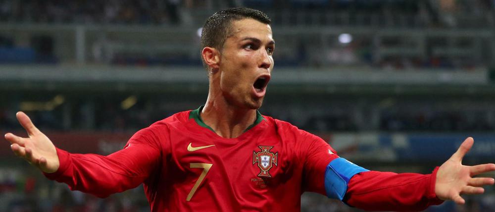 Cristiano Ronaldo jubelt.
