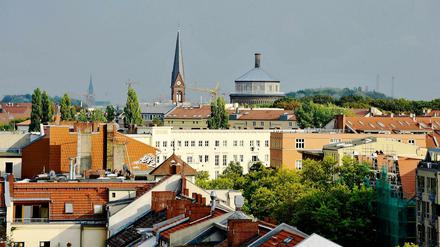 Blick über die Dächer von Prenzlauer Berg. 